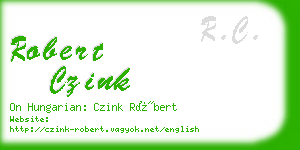 robert czink business card